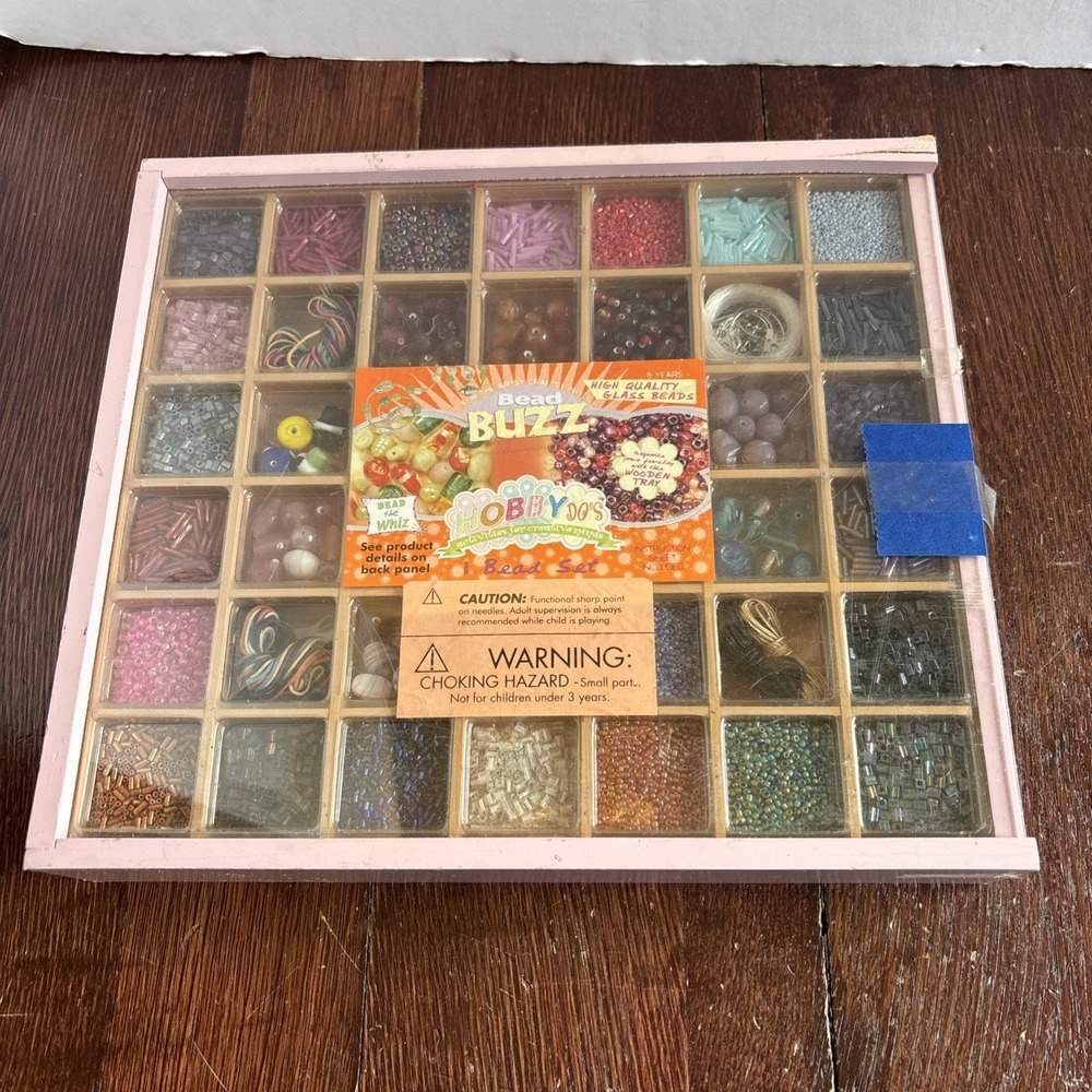 HOBBY DO'S High Quality Glass Bead Set *NEW* (For Ages 8+) (Lots Of Beads)